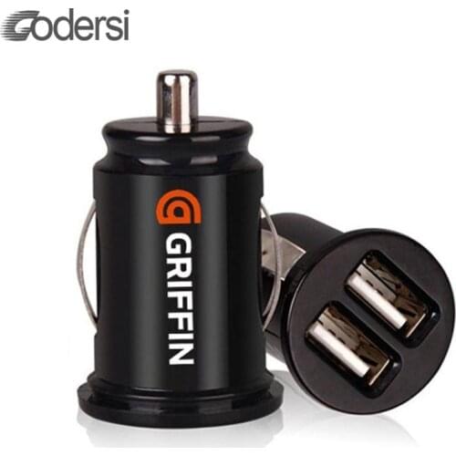 Car Truck Dual 2 USB Mini Charger Adapter for iPhone 7 Plus 6 Huawei Samsung Galaxy 12V