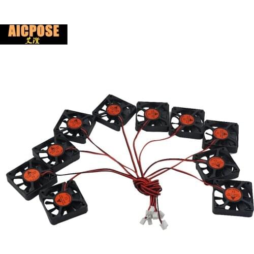 Free shipping 10pcs 5x5 Silent fan 12v or 24v and Cable 15cm for use 5x5cm fans Led PAR Light Repair parts