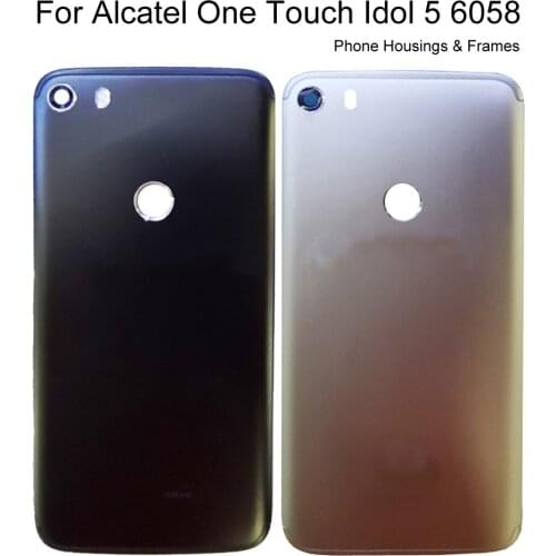 Idol5 Phone Battery Housings Frames For Alcatel One Touch Idol 5 6058 6058D OT6058 Battery Housing Back Cover Door Plastic Case