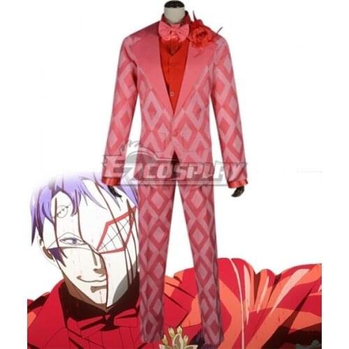 Re Tokyo Guru Shuu Tsukiyama Pink Suit Set Uniform Party Outfit Halloween Christmas Men Women Outfit Cosplay Costume E001