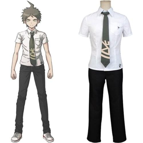 Anime Danganronpa Hinata Hajime Cosplay Costume Outfit School Uniform Halloween Carnival Costumes