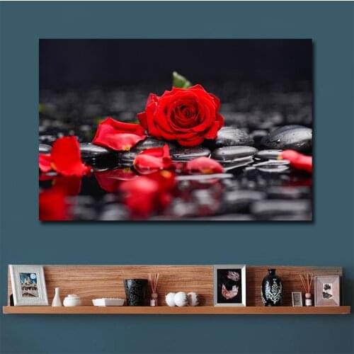 Red Rose Posters Prints Christmas Gifts Canvas Painting Wall Art Pictures For Living Room Cuadros Decoration Home Decor