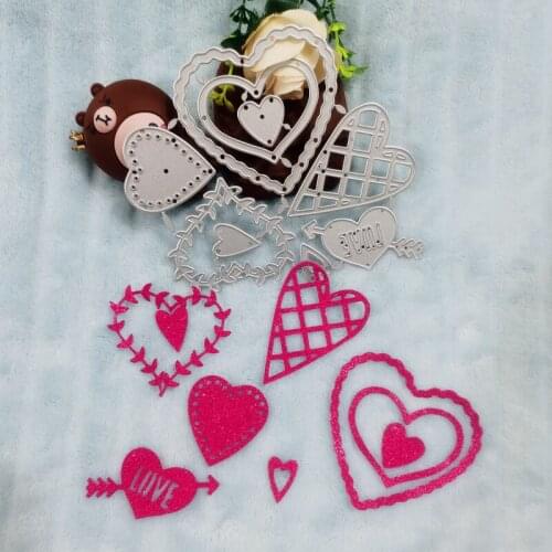 Love, decoration Metal Cutting Dies for DIY Scrapbooking Album Paper Cards Decorative Crafts Embossing Die Cuts
