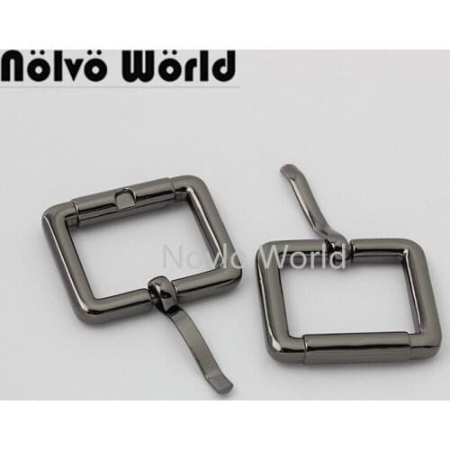 Nolvo World 5-20-100pcs 25mm gun black pin buckle 5 colors bag parts and accessories zinc alloy metal pin belt buckles