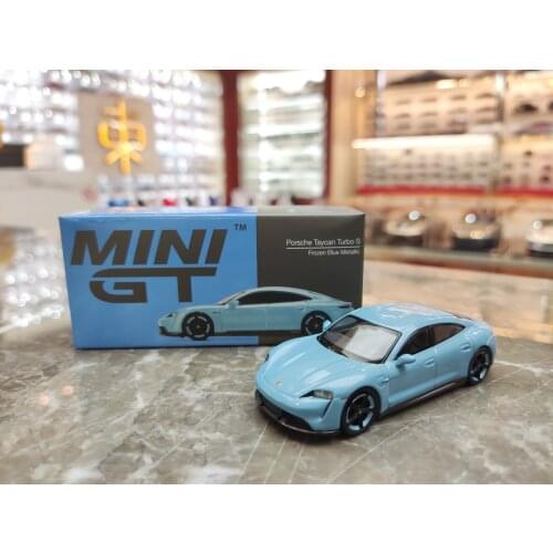 1/64 Alloy Die-casting Simulation Car Model Porsche Blue High-end Collection Childrens Toy Gift Family Display
