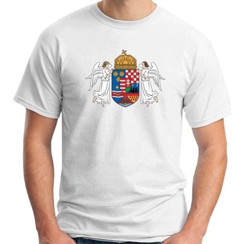 2019 Fashion novelty t shirts hungary kingdom coat citta novelty T-shirt Rude Top Tee Round Neck Print Round Neck Man