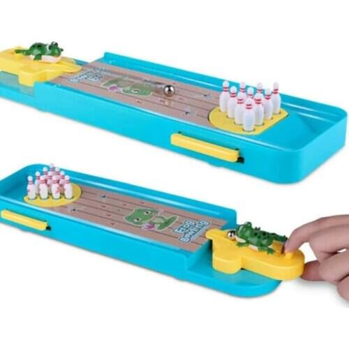 Desktop Bowling Game Toys for Children Indoor Parent-Child Interactive Table Sports Birthday Gift for Kids Playing Game