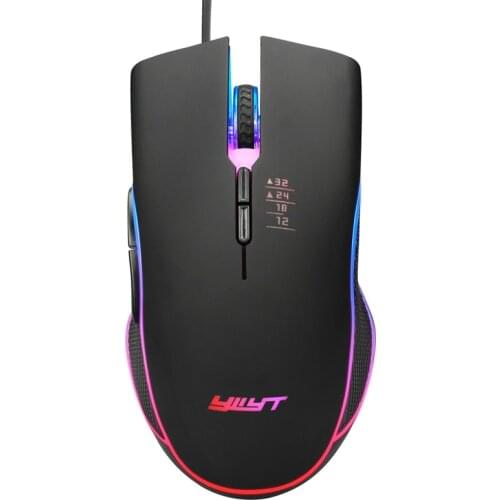 YWYT Optical Gaming Mouse 7-Button Mouse Wired Optical Mouse 3200 DPI Mouse for Office Players