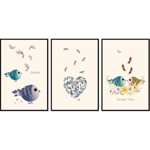 Factory wholesale (No Framed) Modern Bird series Canvas Print On Canvas Printing Wall Pictures 12YM-A-618