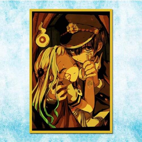 Retro Japanese Anime Poster Ground Bondage Boy Hanako-Kun Vintage Family Room Art Wall Decoration-011
