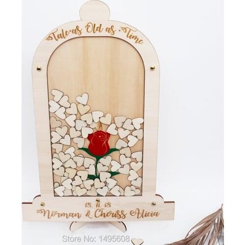 Romantic Rose Mason Jar Wedding Guestbook, Drop Top Custom Beauty Guestbook, Unique Frame Guestbook Sign, Creative Ideas