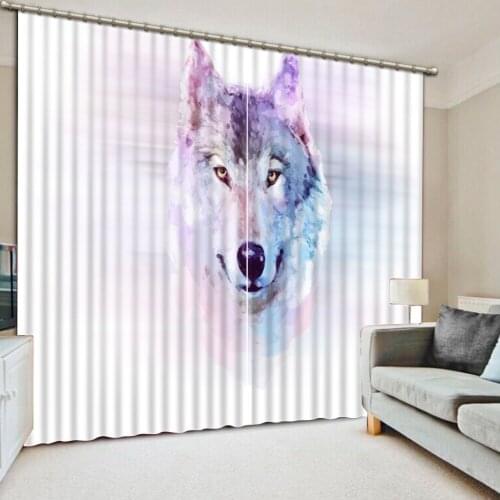 Luxury Blackout 3D Window animal curtains 3d Curtains Blackout for Living Room Kids Bedroom Fabric