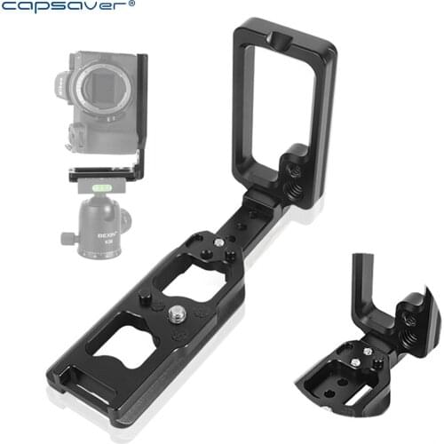 Capsaver Tripod Monopods Vertical Horizontal L Shape Clapper Camera Extension Handle with 1/4 3/8 Screw External for Nikon Z6 Z7
