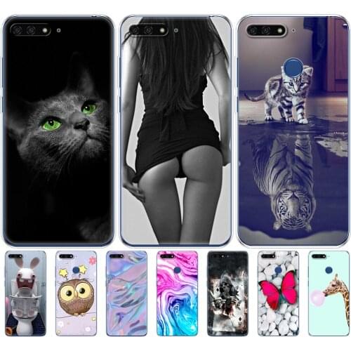 Silicone case for huawei Y6 2018 case cover for huawei Y6 Prime 2018 case back cover full 360 protective soft tpu pop new
