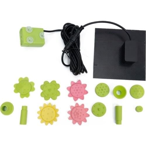 H58B Petal Shape Solar Floating Water Fountain for Home Outdoor Decoration Pool Pond Waterfall Landscape Eco-friendly Decor