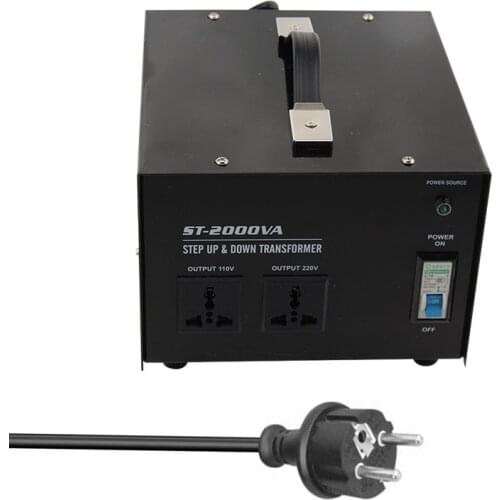ST-2000 2000W Home Use 220V-110V,110V-220V Step up&down Transformer for Juicer,Refrigerator,Microwave,Printer