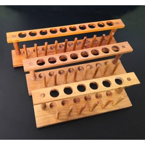 High quality wooden test tube rack 6,8,10,12 holes holder test tube stand pore size 21mm
