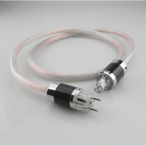 High Quality Hi-End Valhalla power line HIFI POWER CABLE 7N OFC Power Cord with EU Plug Amplifier CD, Decoder, Power Wire