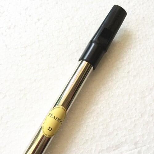 High Quality Tin Irish Whistle Flute Feadog C/D Key Penny Whistle 6 Holes Feadan Clarinet Flauta Musical Instrument with Bag