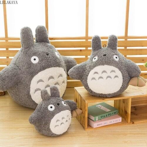 Japanese Cartoon Lovely Style Plush cute Totoro Toys Soft Stuffed Animals Baby Doll Kawaii Movie Character Pillow Cushion Gift