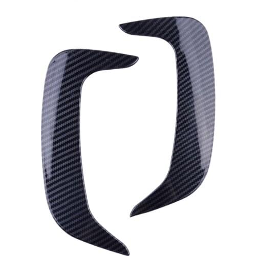 1 Pair Car Carbon Fiber Style ABS Rear Side Air Vent Fender Covers Trims Fit for Dodge Charger 2015 2016 2017 2018 2019 2020