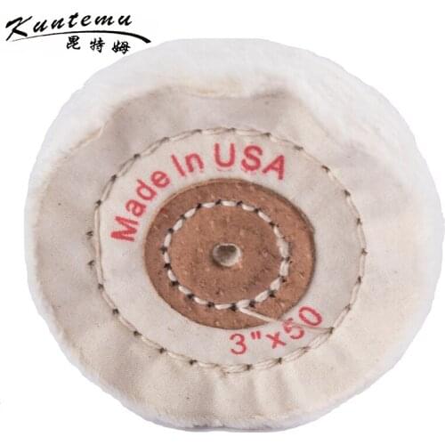 10PCS 3"*50 Cotton Polishing Wheel For Metal Polishing