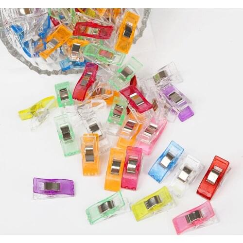 10pcs Multi Color Plastic Clips Fabric Clamps Patchwork Sewing Craft Quilt For DIY Handmade Accessories Knitting Sewing Tools
