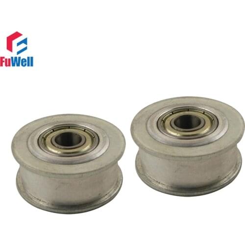2pc XL 25T Timing Belt Idler Pulley Without Teeth 5/6/7/8/10/12/15mm Bore Idle Pulley 11mm Belt Width Bearing Synchronous Wheel