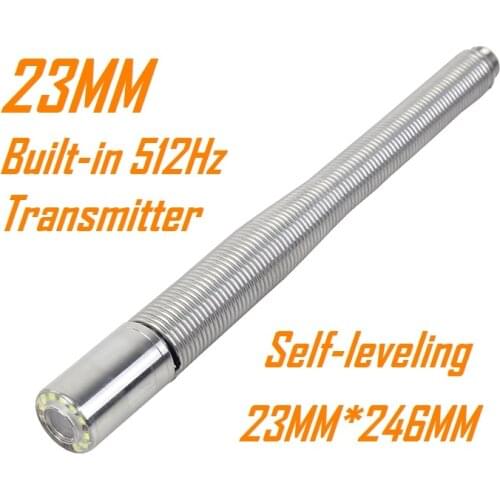 23MM Long Spring Camera Auto Self Leveling And with 512Hz Transmitter Drain Pipe Sewer Inspection Replacement Wopson Machine