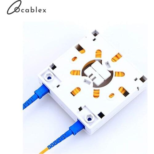 4 Core FTTH Fiber Optic Termination Box Ftth Box 4 ports SC LC FC ST Fiber Optic Socket Panel