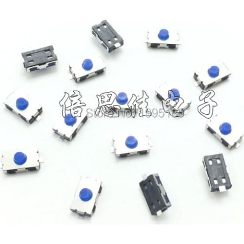 50PCS NEW 3*6*2.5MM Normally closed switch 3X6X2.5 SMD Tact Switch Blue 3X6X2.5mm