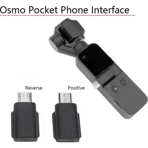 Micro USB Positive Interface Smartphone Adapter Connector Converter for DJI Osmo Pocket/Pocket 2 Gimbal Camera Micro USB Reverse