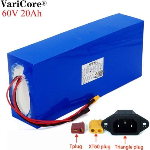 E-bike battery 60V 20ah 18650 li-ion battery pack 20000mAh bike conversion kit bafang 1000w BMS High power protection