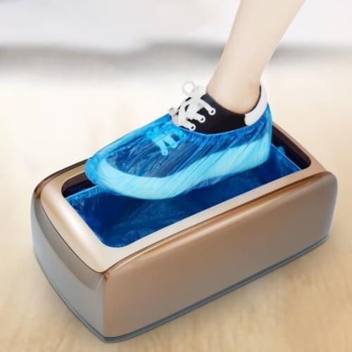 Automatic Disposable Shoe Cover Dispenser Portable Hand-Free Waterproof Overshoes Machine for Home, Office, Supermarket, Factory