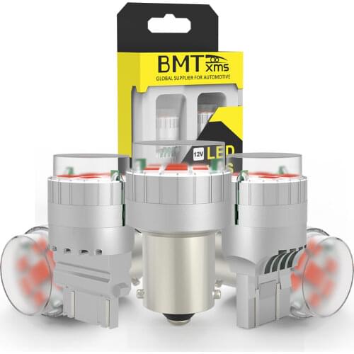 BMTxms Canbus Auto 2Pcs BAY15D BAZ15D BAW15D Brake Light P21W/5W 1156 1157 BA15S P21W T20 7440 7443 Car DRL Lamp White Red