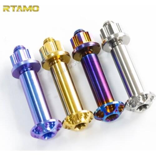 Titanium Alloy Bolts Motorcycle Brake Lever Screw for BREMBO Rod Screws Straight Push Hydraulic Pump Screw+1Nut