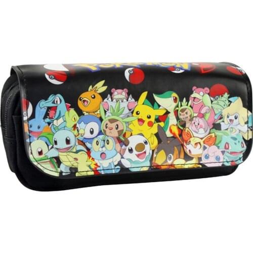 Pencil Case for Girls Cute Canvas Cosmetic Bag Stationery Pouch Box kids gift office Supplies Large Pencilcase Storage bag