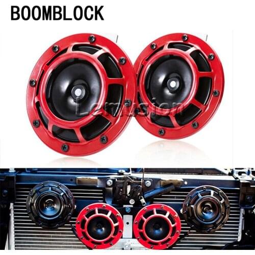 BOOMBLOCK 2pcs/set Car Motorcycle Speaker Trump Alarm Part For Audi A4 A3 A6 C6 B7 B8 B5 Q5 Seat Leon Ibiza Skoda Fabia Yeti