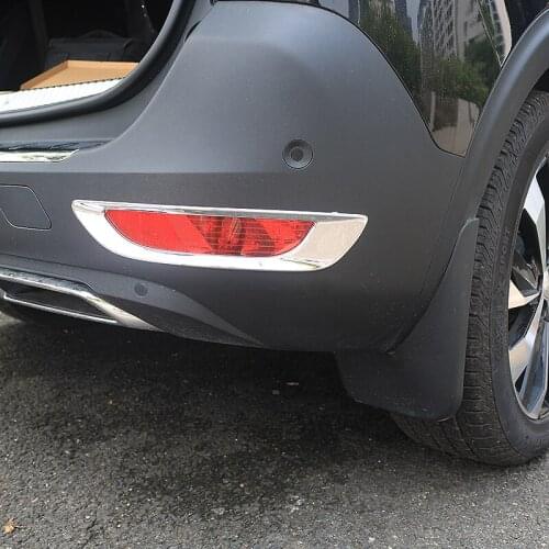 JY ABS Rear Fog Lamp Cover Trim Car Styling Accessories Sticker For PEUGEOT 4008 2017 on