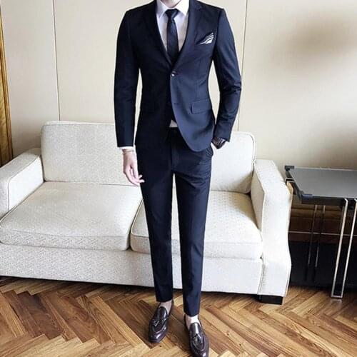 3Pcs/Set Luxury Mens Suits Set Grey Formal Blazer pants Vest Marriage Tuxedo male Business suit set Terno wedding mens suit sli