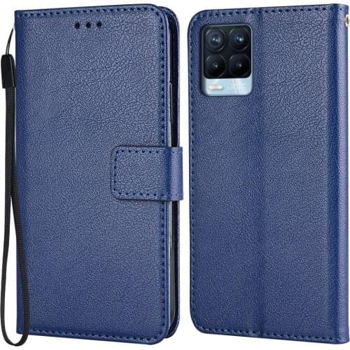 Wallet Leather Case for On Realme 8 Pro Flip Case 8 Pro Capa Phone Bag for Realme 8 Pro Cover Card Slot Funda