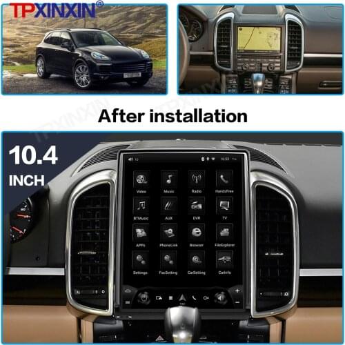 64G For Porsche Cayenne 2011 2012 2013 2014 2015 2016 Android 9 Tesla Screen Car Tape Recorder Multimedia Player GPS Navigation