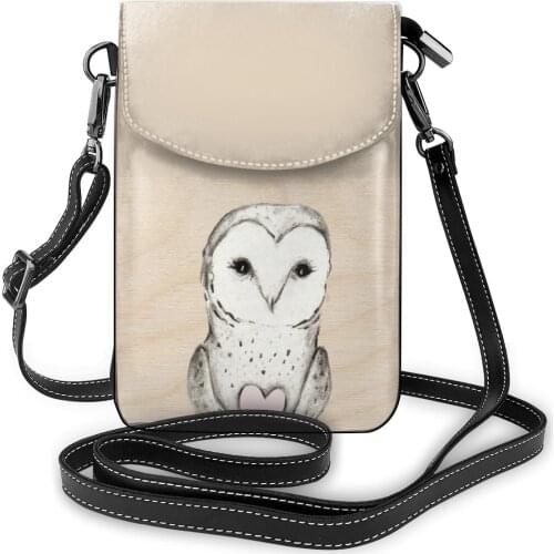 Owl Shoulder Bag Travel Leather Women Bags Female Bulk Retro Purse
