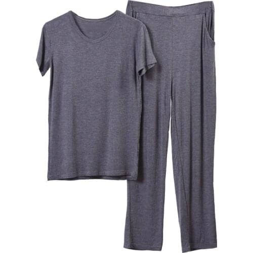 Autumn Summer Plus Size Pajama Man 8XL 147kg 7XL 6XL 5XL Casual Sets