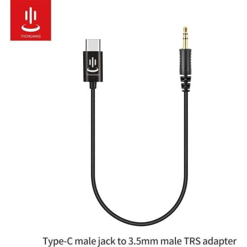 YICHUANG Type-C Plug To 3.5mm Male TRS adapter Audio Cable Adapter For Huawei Xiaomi