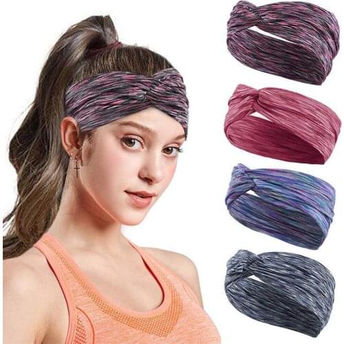 10 Colors Absorbing Sweat Hair Bands Men Women Elastic Yoga Running Headbands Headwrap Sports Headwear Accessories