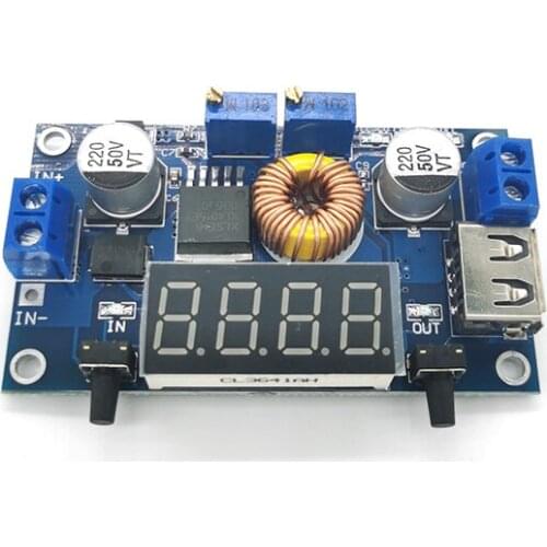 Step Down Buck Converter Power Supply Module Board DC-DC 1.2-32V Adjustable 5A Constant Voltage Current LCD Digital Display