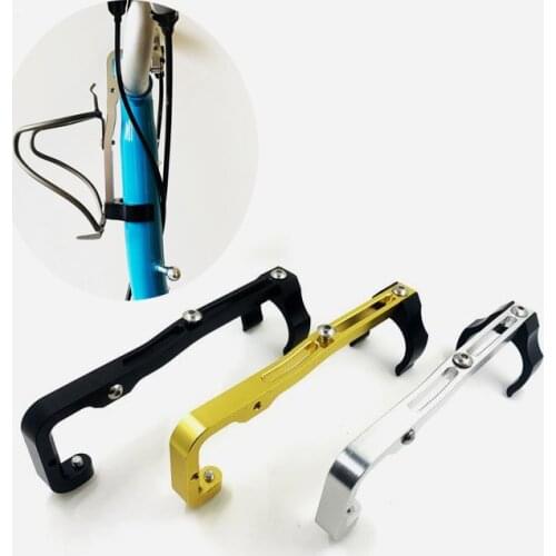 Folding bicycle bottle cage conversion seat CNC for brompton bike water bottle holder camera