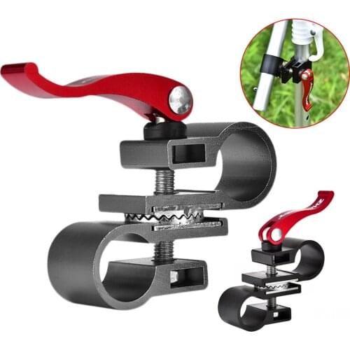 Fishing Chair Umbrella Stand Holder Adjustable Aluminum Alloy Umbrella Mount Clip Bracket Fishing Accessories