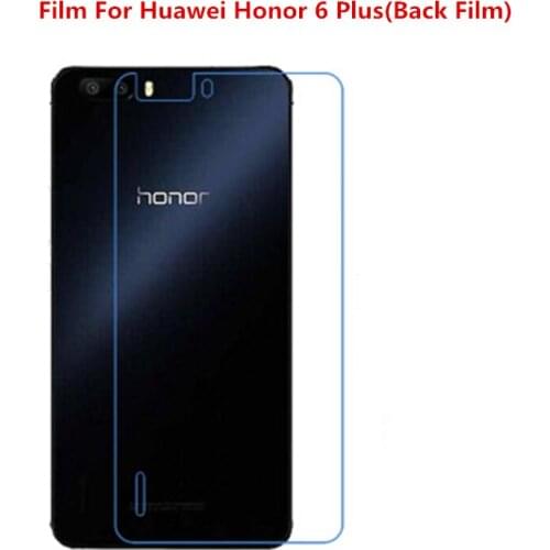 1/2/5/10 Pcs Ultra Thin Clear HD LCD Screen Protector Film With Cleaning Cloth Film For Huawei Honor 6 Plus(Back Film)